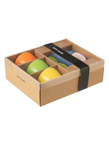 J Line 3er-Set: Kaffeetassen in Bunt - (H)8 cm