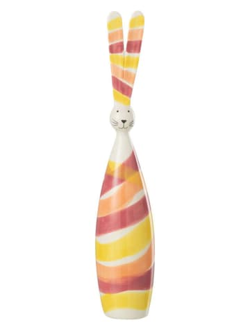 J Line Figurka dekoracyjna w kolorze różowo-pomarańczowo-złotym - wys. 36 x Ø 7 cm