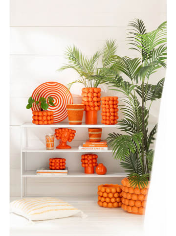J Line Übertopf "Orangen Mädchen" in Orange - (B)19 x (H)20 x (T)16,6 cm