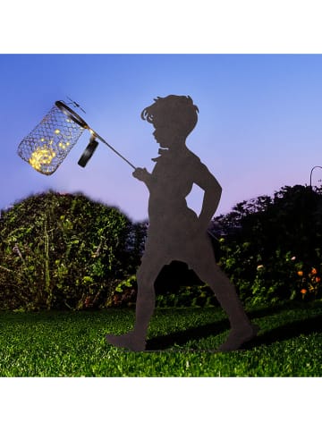 Garden Hero LED-Solar-Gartenstecker in Schwarz - (B)49,5 x (H)90 x (T)10 cm