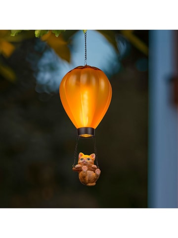 Garden Hero 2er-Set: LED-Solar-Dekoleuchten in Orange - (H)49 x Ø 12 cm