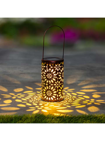 Garden Hero Ledsolarlantaarn koperkleurig - (H)18 x Ø 10 cm