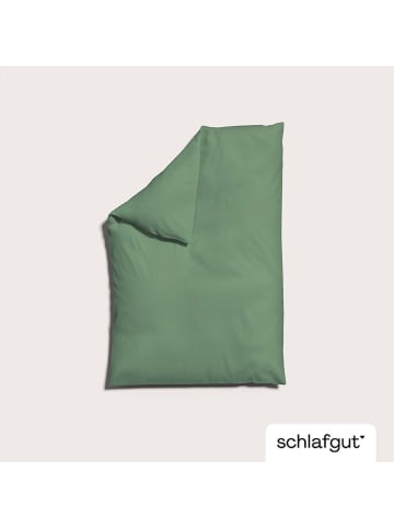 Schlafgut Bettbezug ''Knitted Jersey'' in Grün