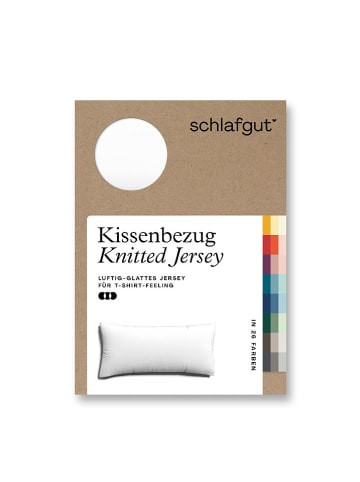 Schlafgut Kissenbezug ''Knitted Jersey'' in Creme