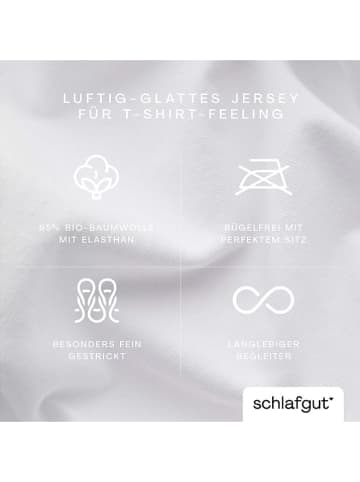 Schlafgut Kissenbezug ''Knitted Jersey'' in Creme