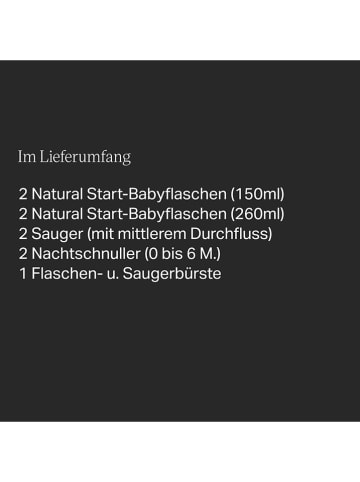 tommee tippee 9tlg. Babyflaschen-Set ''Natural start'' in Blau/ Grün