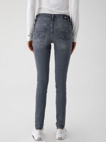 LTB Dżinsy "Molly" - Skinny fit - w kolorze szarym