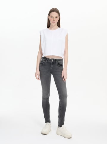 LTB Dżinsy "Molly" - Skinny fit - w kolorze szarym