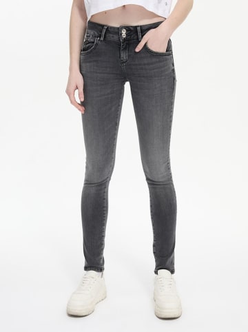 LTB Dżinsy "Molly" - Skinny fit - w kolorze szarym