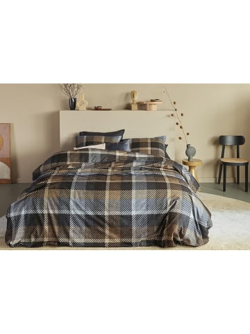 Beddinghouse Flanellen beddengoedset "Brett" grijs/kaki