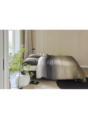 Beddinghouse Satin-Bettwäsche-Set "Duco" in Anthrazit/ Khaki