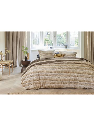 Beddinghouse Bettwäsche-Set "Lorena" in Beige/ Braun