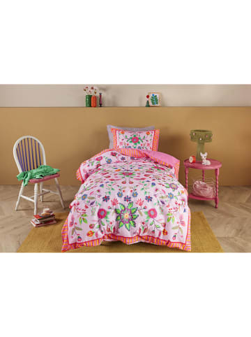Oilily Beddengoedset "Misona" lichtroze/rood