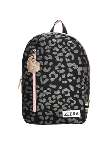 ZEBRA Plecak w kolorze srebrno-czarnym - 25 x 35 x 11 cm