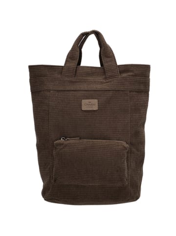 Charm Rucksack "London" in Braun - (B)24 x (H)35 x (T)12 cm