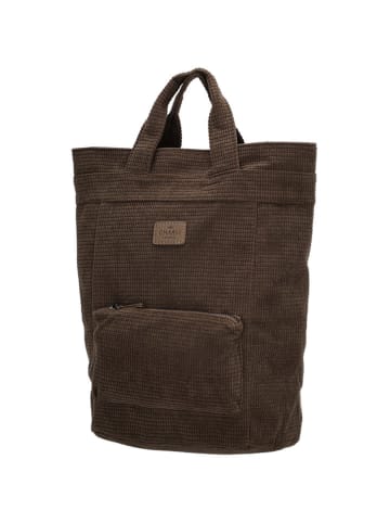 Charm Rucksack "London" in Braun - (B)24 x (H)35 x (T)12 cm