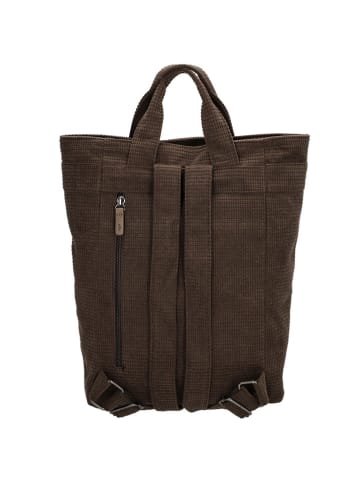Charm Rucksack "London" in Braun - (B)24 x (H)35 x (T)12 cm