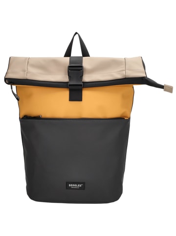 Beagles Fahrradtasche "Bicycle Originals" in Grau/ Orange - (B)40 x (H)55 x (T)12,5 cm