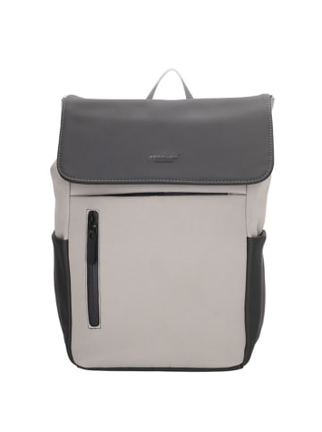 Beagles Rugzak "Kobe" grijs/crème - (B)28 x (H)40 x (D)13,5 cm