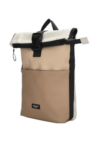 Beagles Rucksack "Multicolor" in Beige/ Creme - (B)28 x (H)42 x (T)10 cm