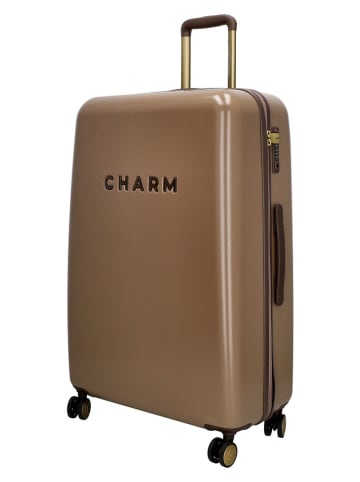Charm 2-delige hardcase-trolleyset lichtbruin