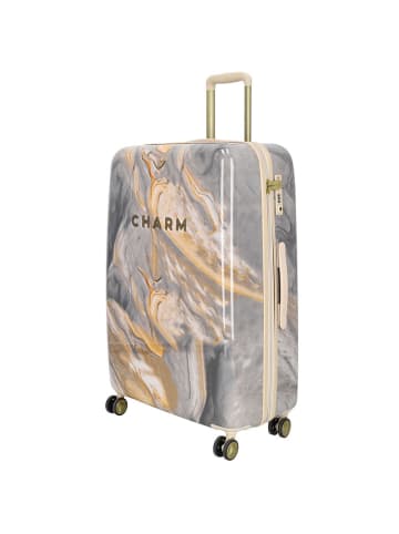 Charm 2tlg. Hardcase-Trolleyset in Grau/ Creme