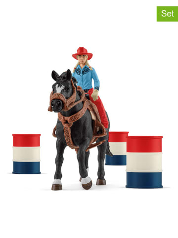 Schleich Speelfiguren "Barrel Racing with Cowgirl" - vanaf 3 jaar