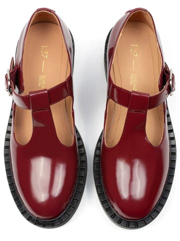 loft37 Leder-Ballerinas in Rot