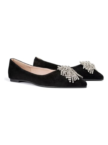 loft37 Leder-Ballerinas in Schwarz