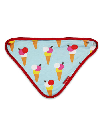 Toby Tiger Driehoekige doek lichtblauw - (L)32 x (B)22 cm