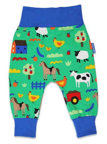 Toby Tiger Sweathose in Grün/ Blau