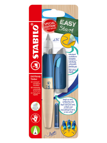 STABILO Schulfüller - Rechtshänder "EASYbirdy" - Feder A - Blau(löschbar)