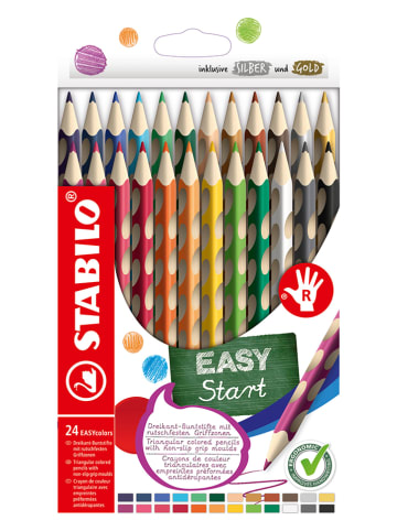 STABILO Buntstifte ''EASYcolors''- für Rechtshänder - 24 Stück