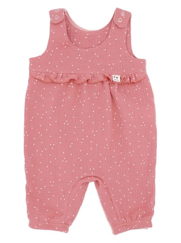 MaxiMo Jumpsuit in Rosa/ Weiß
