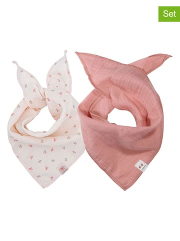 MaxiMo 2er-Set: Dreiecktücher in Rosa/ Creme