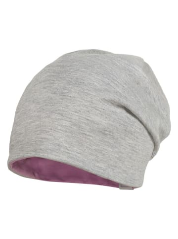 MaxiMo Wende-Beanie in Grau/ Rosa