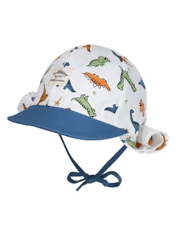 MaxiMo Schirmmütze "Dino" in Weiß/ Blau