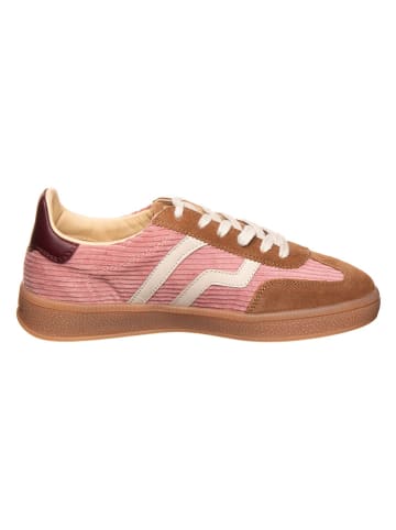 Gant Leder-Sneakers in Rosa/ Hellbraun