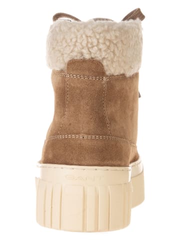 Gant Leren boots beige