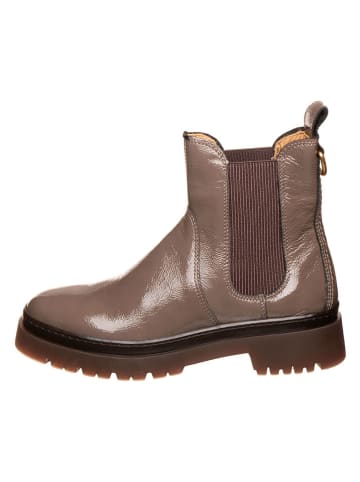 Gant Leren chelseaboots lichtbruin
