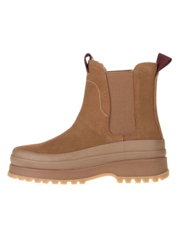 Gant Leren chelseaboots lichtbruin