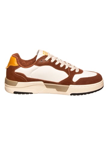 Gant Skórzane sneakersy w kolorze biało-brązowo-pomarańczowym