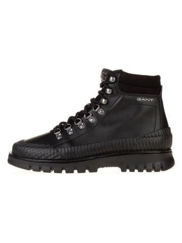 Gant Leder-Boots in Schwarz