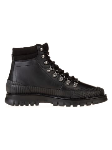 Gant Leder-Boots in Schwarz