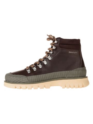 Gant Leren boots bruin