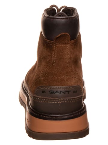 Gant Leren boots bruin