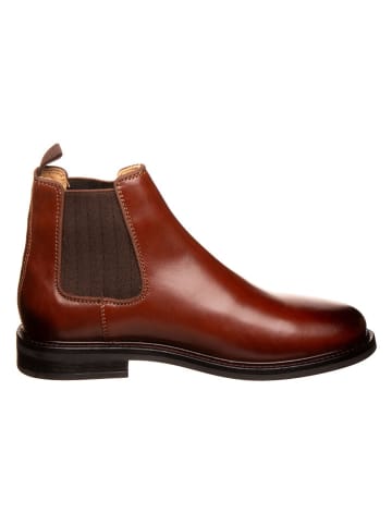 Gant Leren chelseaboots lichtbruin
