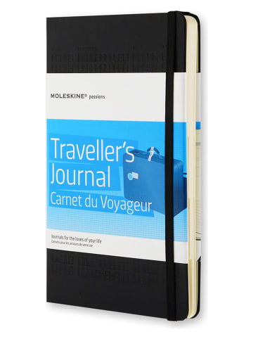 Moleskine Reise-Notizbuch "Passion Journal Travel" in Schwarz - (B)13 x (H)21 cm