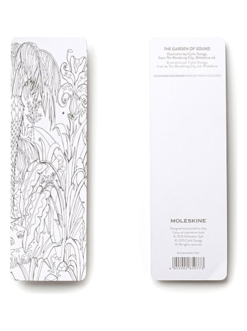Moleskine Zakładki (6 szt.) "Garden" w kolorze czarno-białym do książek