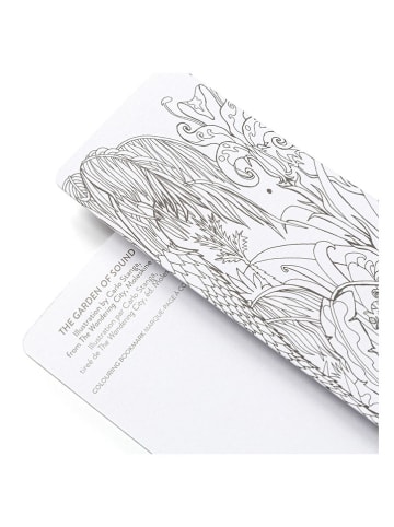Moleskine Zakładki (6 szt.) "Garden" w kolorze czarno-białym do książek